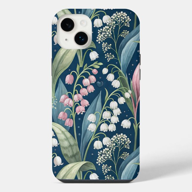 Birth Flower Botanical Design iPhone Case (Back)