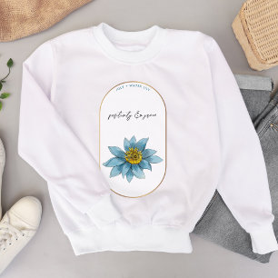 Birth Flower Month July Birthday Water Lily Sweatshirt
