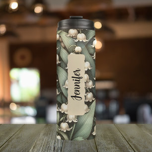 Birth Flower Month May Lilly of the Valley Name Thermal Tumbler
