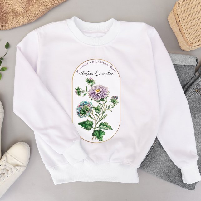 Birth Flower Month September Birthday Sweatshirt (Birth Flower Month September Birthday Sweatshirt)