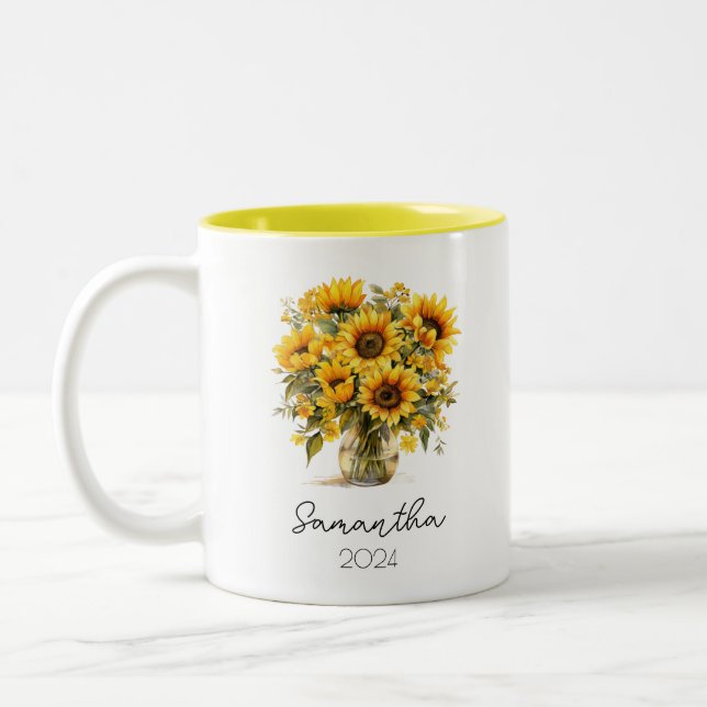 Birth Flower Mug Cup (Left)