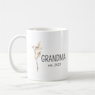 Birth Flower Mug,Personalized Pottery Mug Family G