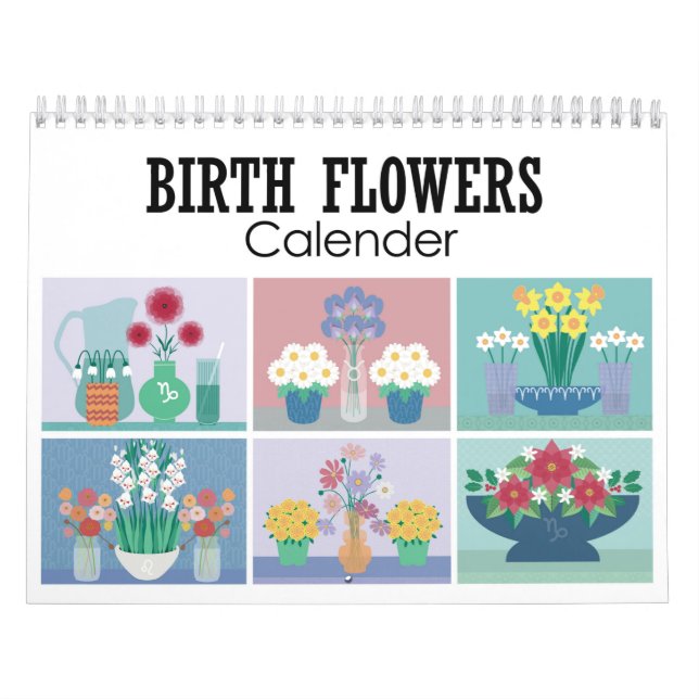 Birth Flowers Calendar (Cover)