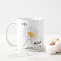  Birth Month April Flower Personalised