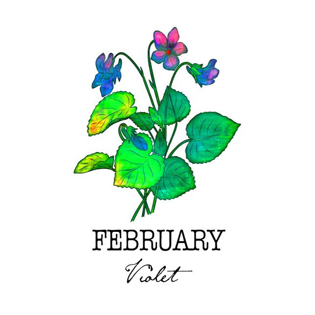 Birth Month February Violet Coffee Mug (Creator Uploaded)