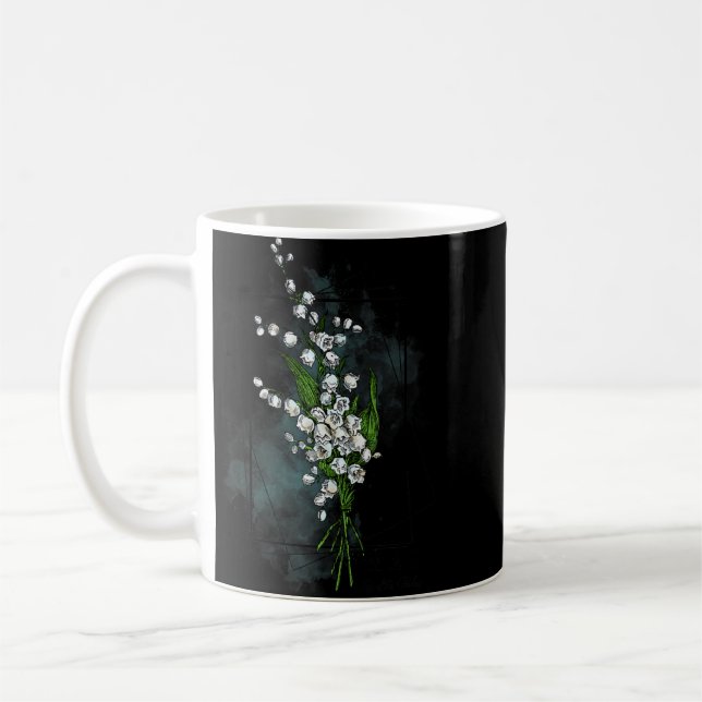 Birth Month Flower Born In May Lily Of The Valley  Coffee Mug (Left)