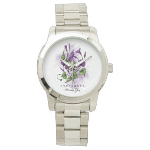 Birth Month Flower Born in September Morning Glory Watch