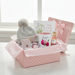 Birth month flower -January personalised Mug