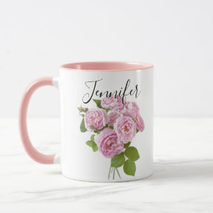 Birth month flower -June personalised mug