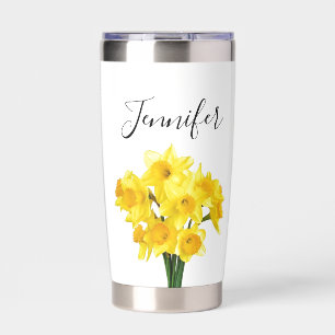 Birth month flower March- You are- personalised  Insulated Tumbler