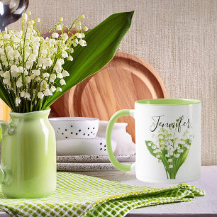 Birth month flower -May personalised mug