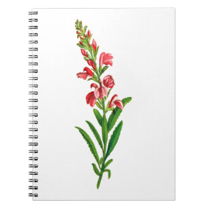 Birth Month Flower Notebook , Personalised Floral