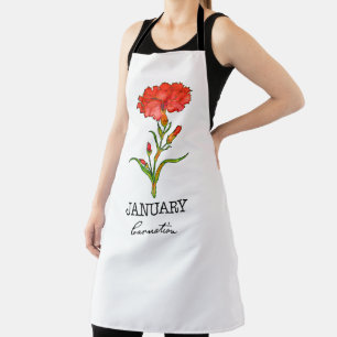 Birth Month January  Apron