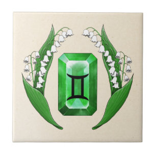 Birth Month May Gemini Tile