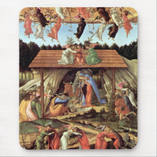 Birth of Christ by Botticelli, Christmas Nativity Mouse Mat