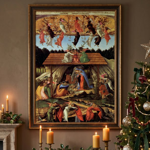 Birth of Christ, Mystic Birth by Sandro Botticelli Poster