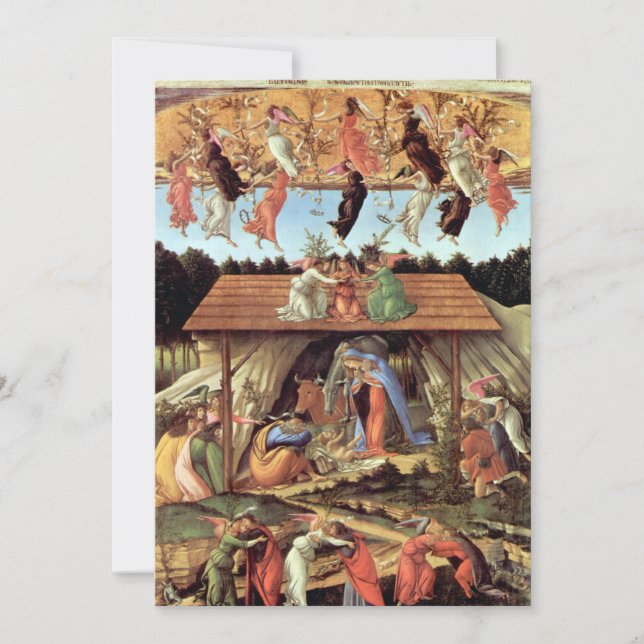 Birth of Christ, Mystical Nativity by Botticelli (Front)