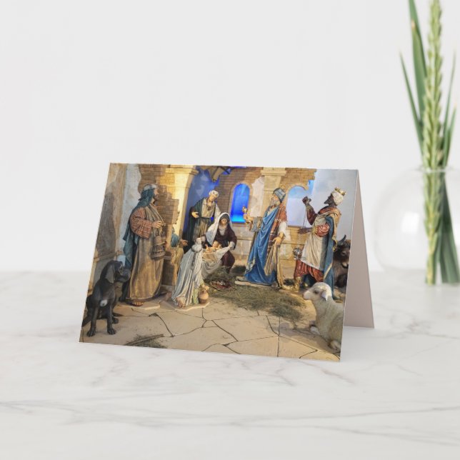 birth of jesus greeting card (Front)