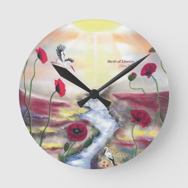 Birth of Liberty Round Clock (Front)