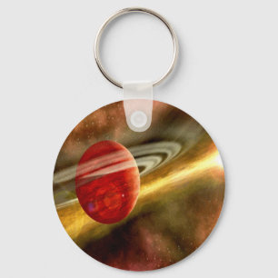 Birth of Saturn Key Ring