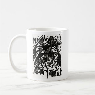 Birth of the Wolves: A Roaring Symphony of Nature Coffee Mug