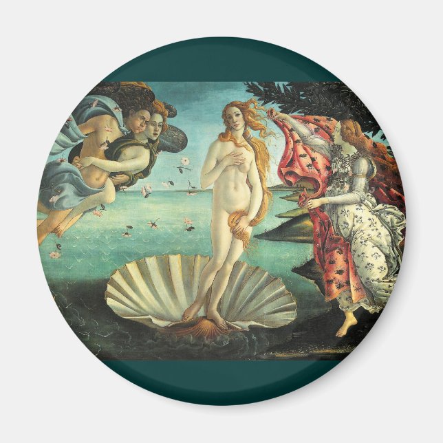 Birth of Venus, 1485 Magnet (Front)