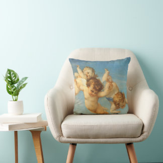 Birth of Venus, Angels detail by Alexandre Cabanel Cushion
