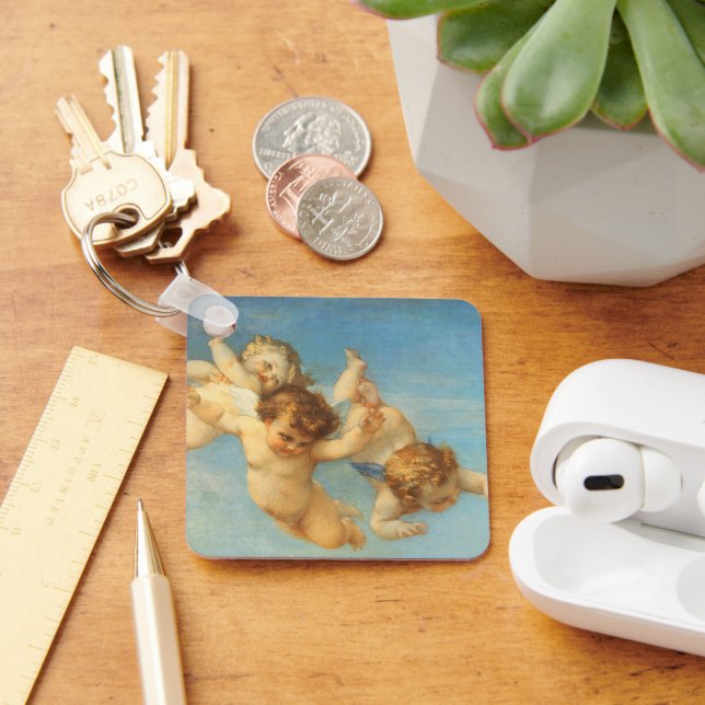 Birth of Venus, Angels detail by Alexandre Cabanel Key Ring (Desk)
