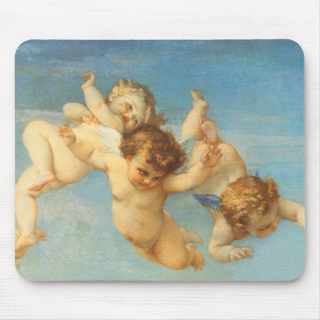Birth of Venus, Angels detail by Alexandre Cabanel Mouse Mat (Front)