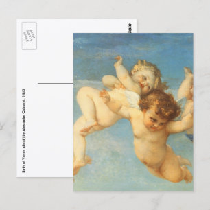 Birth of Venus, Angels detail by Alexandre Cabanel Postcard