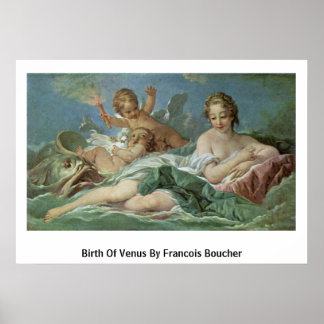 Birth Of Venus By Francois Boucher Poster