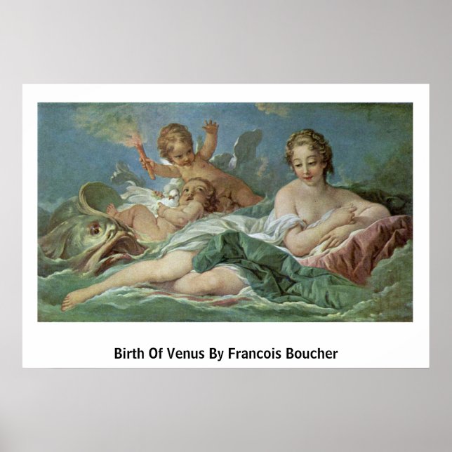 Birth Of Venus By Francois Boucher Poster (Front)