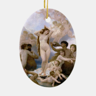 Birth of Venus by William-Adolphe Bouguereau Ceramic Tree Decoration