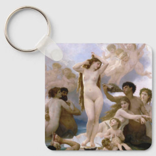 Birth of Venus by William-Adolphe Bouguereau Key Ring