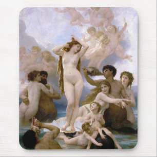 Birth of Venus by William-Adolphe Bouguereau Mouse Mat