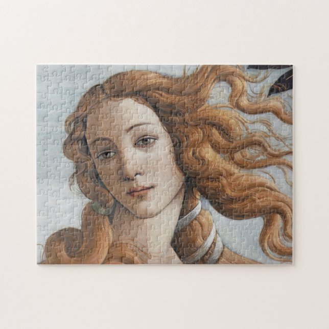 Birth of Venus close up by Sandro Botticelli Jigsaw Puzzle (Horizontal)