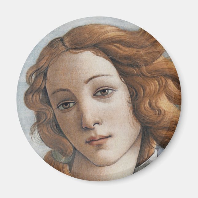 Birth of Venus close up head Magnet (Front)