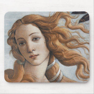 Birth of Venus close up head Mouse Mat