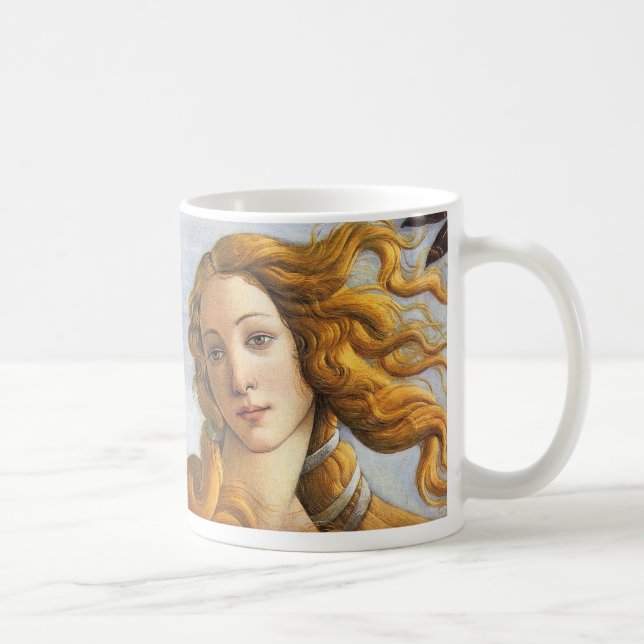 Birth of Venus detail, Botticelli Coffee Mug (Right)