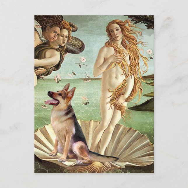 Birth of Venus - German Shepherd 1 Postcard (Front)