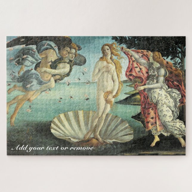 "Birth of Venus", mythology painting by Botticell, Jigsaw Puzzle (Horizontal)