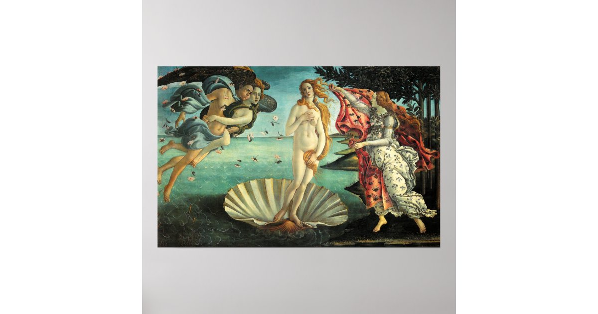 Birth of Venus Poster Zazzle