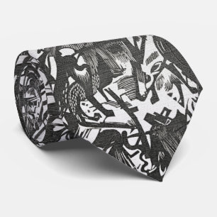 Birth of Wolves – Expressionist Noir Tie