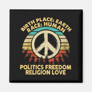 Birth Place Earth Race Human Politics Dom Religion Magnet