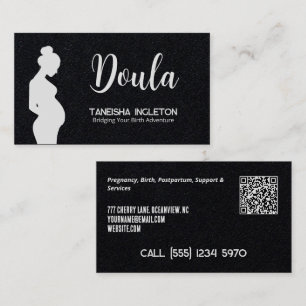 Birth & Postpartum Doula Custom QR Business Card