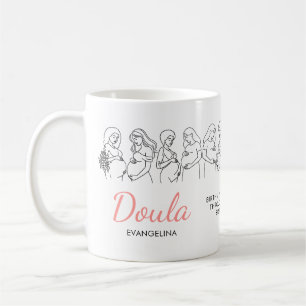 Birth Postpartum Line Art Midwife Doula Coffee Mug