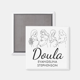 Birth Postpartum Line Art Midwife Doula Magnet