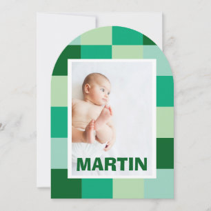Birth report Martin Invitation