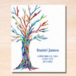 Birth Stats Nursery Tabletop Plaque with Easel<br><div class="desc">Birth Stats Nursery Tabletop Plaque with Easel.
This charming nursery plaque makes a great keepsake and gift for a newborn.
It is decorated with a rainbow coloured tree on a white background.
You can easily customise it.
Original Mosaic Tree © Michele Davies.</div>