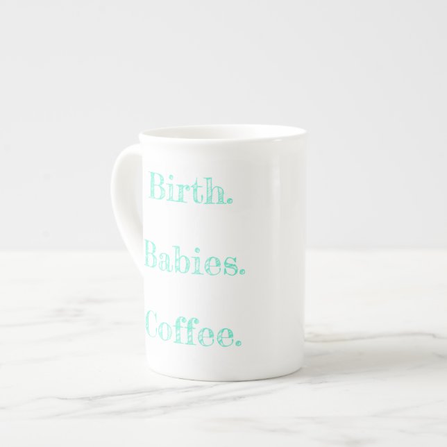 Birth Work is the BEST work coffee mug (Front Left)